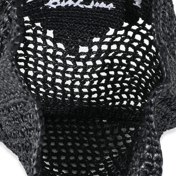 Prada Natural Black Raffia Logo Tote - Picture 4 of 8